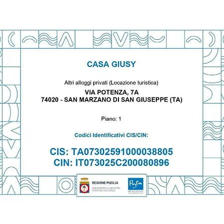 Casa Giusy Appartement